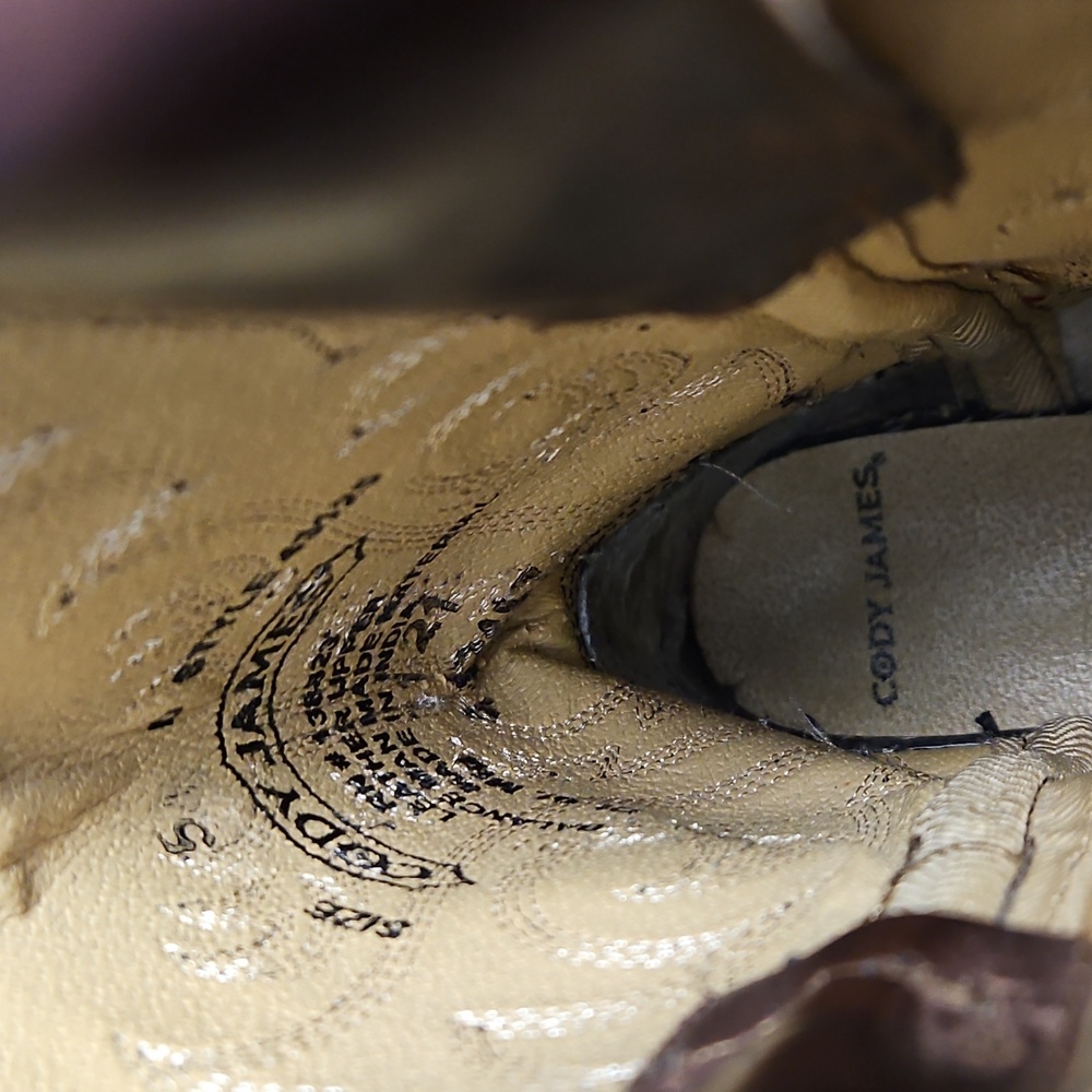 Cody James Exotic Python Print Leather Cowboy Boo… - image 2